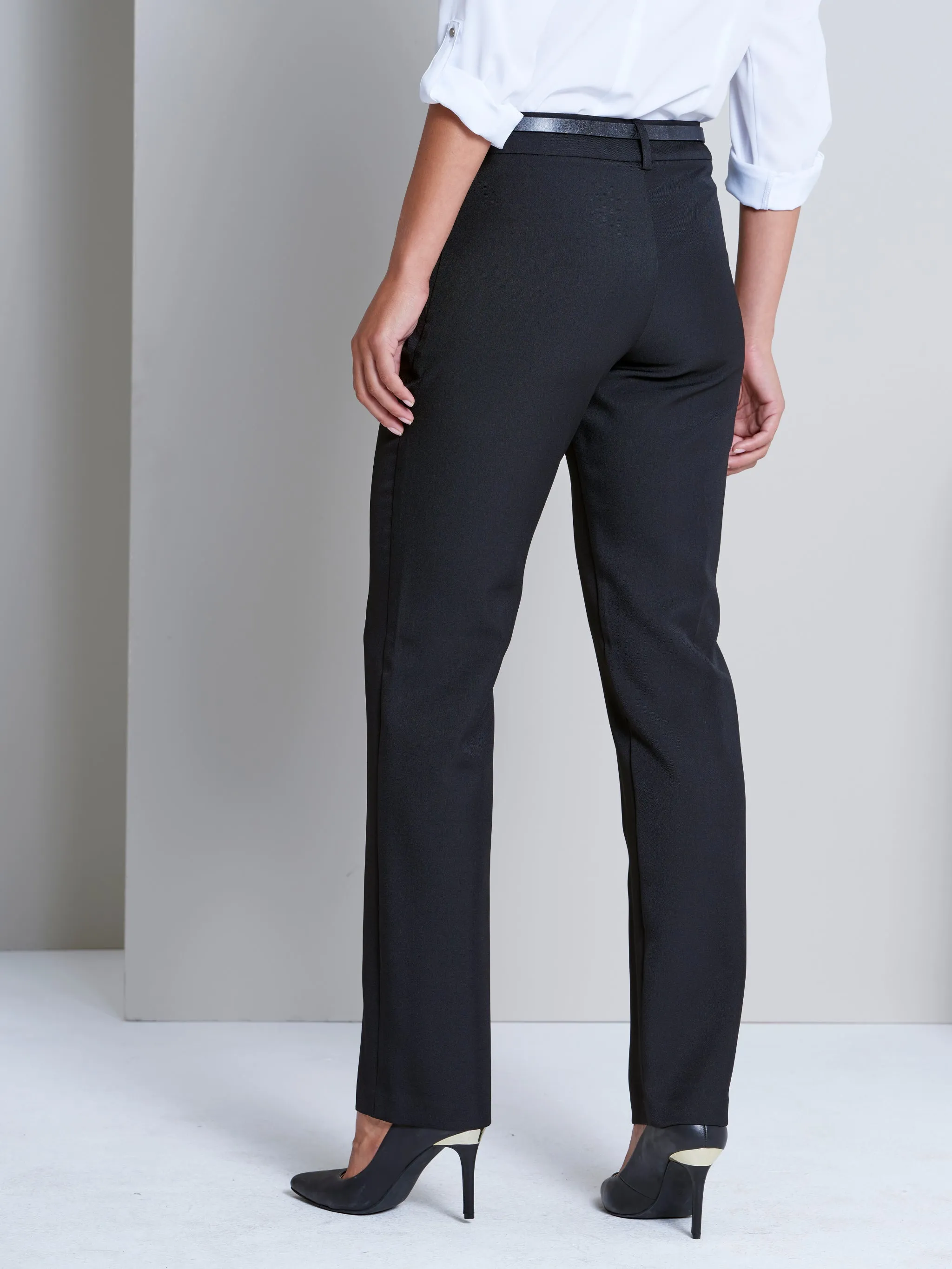 Calista low rise pants - black