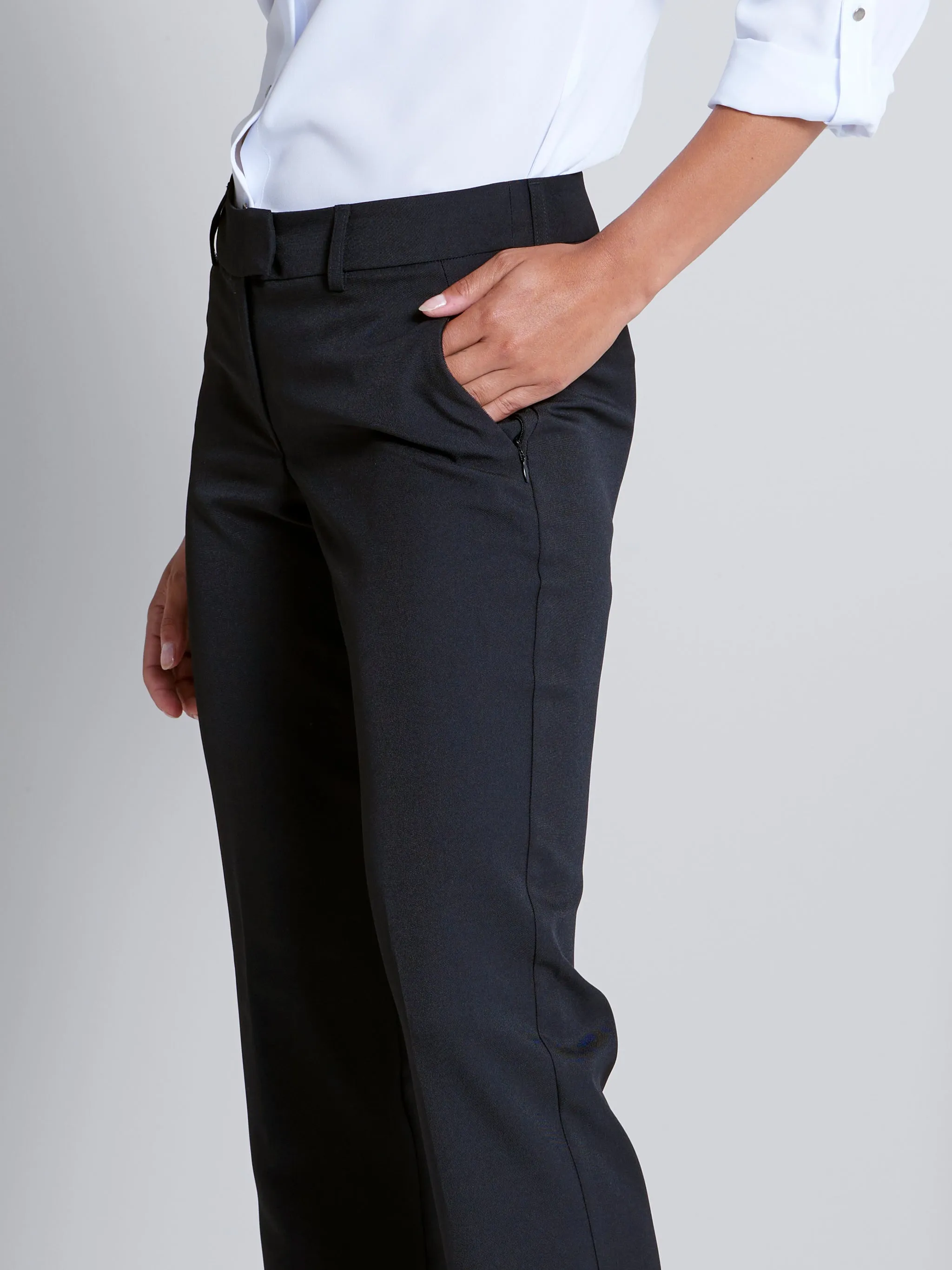 Calista low rise pants - black