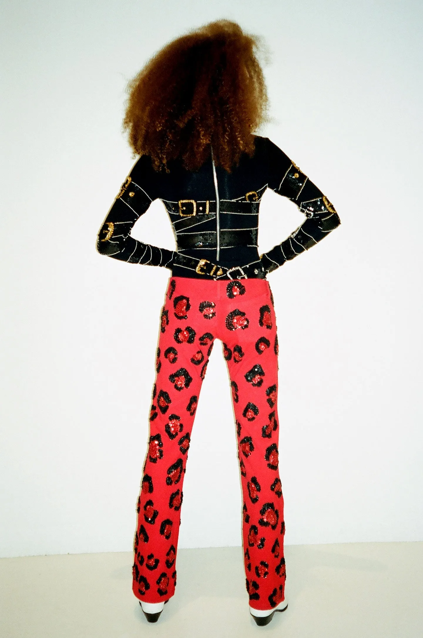 The Fire Leopard Pants Red